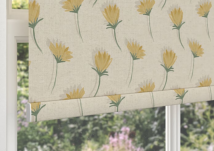 Emily Bond Cornflower, Yellow - Roller Blind - Image 4
